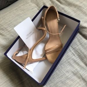 Stuart Weitzman Nudist Ankle Strap Sandal